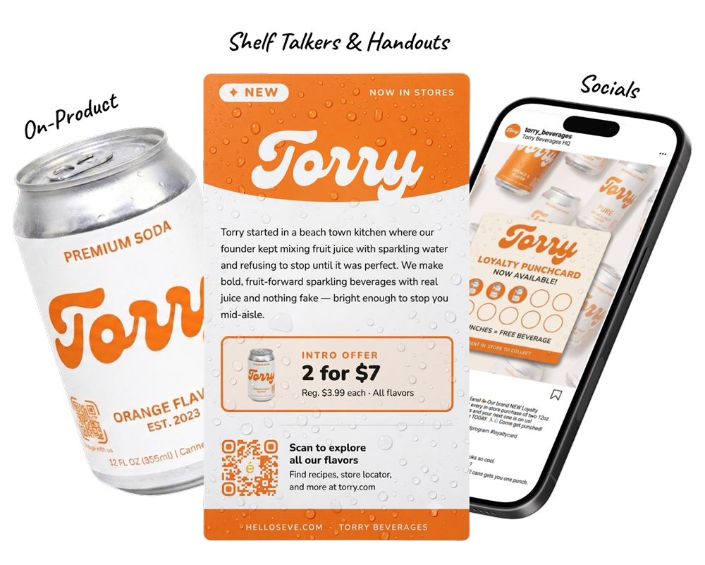 Séve branded loyalty QR code — scan to try the shopper experience